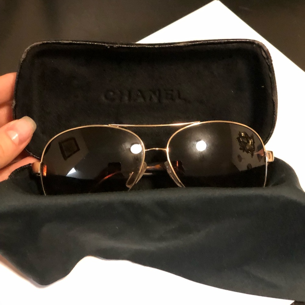 Chanel aviator sunglasses